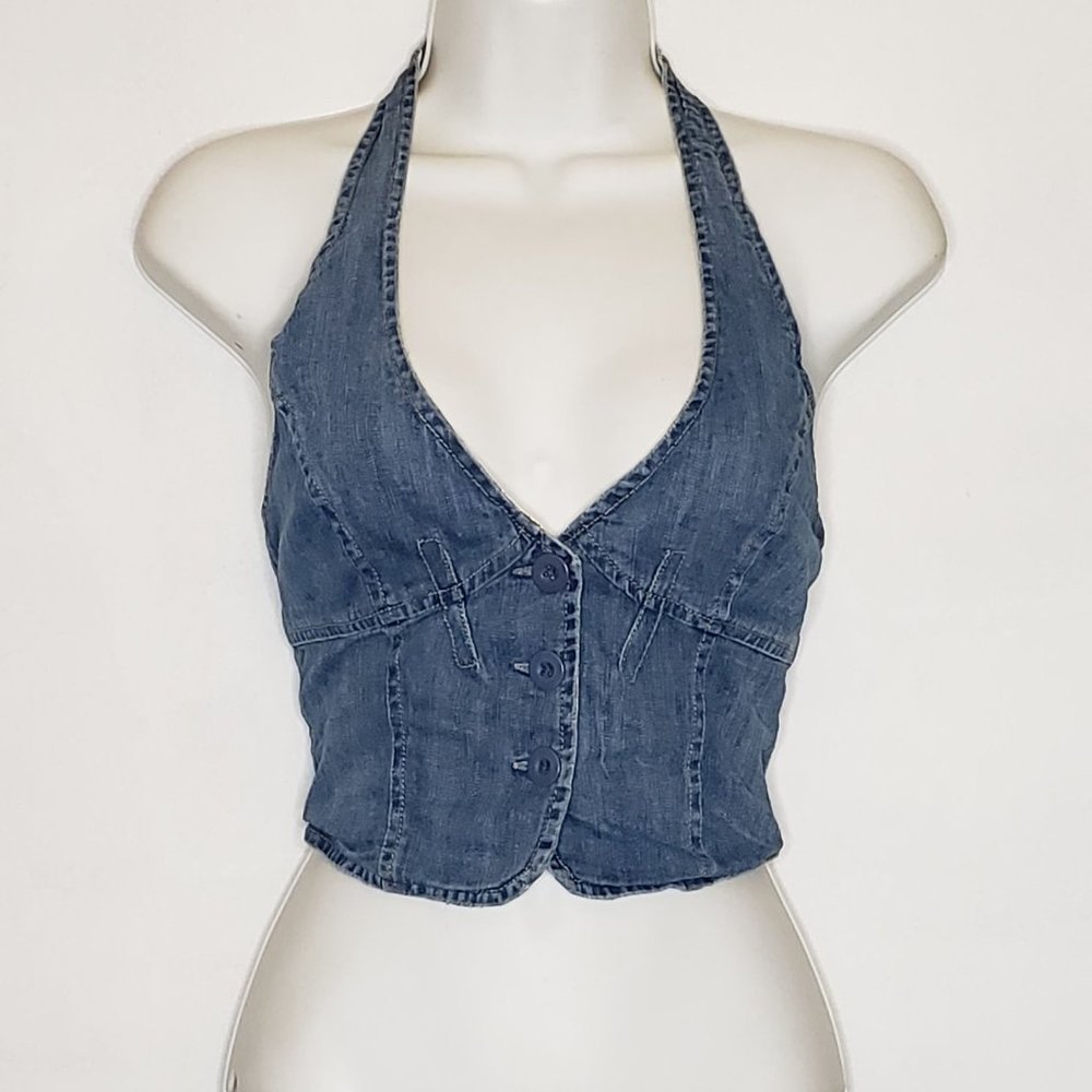 Forever21 Denim Crop Top